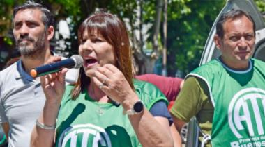 ATE Quilmes paró y movilizó ahacia el municipio