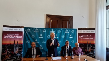 Alak anunció la inauguración de la nueva iluminación de la Catedral de La Plata