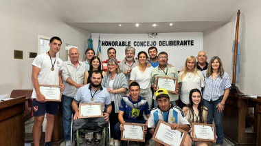 Atletas de Leandro N. Alem fueron reconocidos en el Concejo Deliberante local