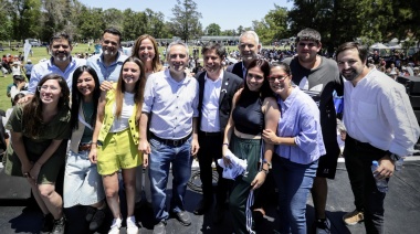 Alak, Kicillof y Larroque participaron del encuentro anual de jóvenes del programa Envión