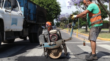 Realizaron trabajos de bacheo en distintos puntos de La Plata