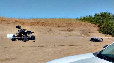 Un joven motociclista murió en Villa Gesell al chocar en la playa contra un cuatriciclo