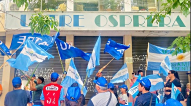 UATRE salió a defender su obra social con una multitudinaria movilización realizada en La Plata