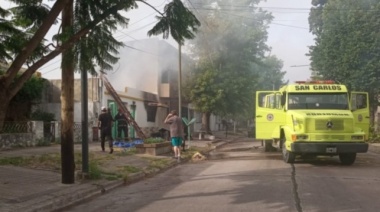 Una familia de La Plata sufrió el incendio de su vivienda