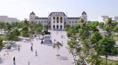 La inauguración de la plaza San Martín de La Plata se pospuso por la tormenta