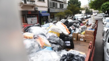 La UCR La Plata envió un camión lleno de donaciones para Bahía Blanca