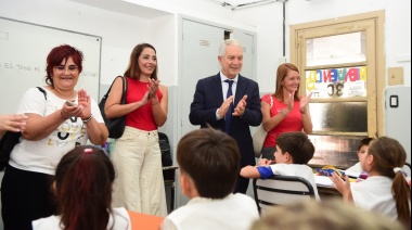 Alak recorrió seis escuelas más por el plan de mejoras que incluye a 80 instituciones educativas de La Plata