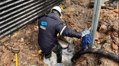 La Plata: trabajos de reparación sobre la red de agua