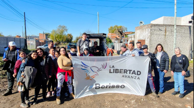 Referentes de La Libertad Avanza realizaron trabajos de mantenimiento y mejoras en barrios de Berisso