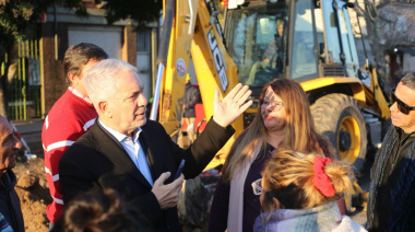 Comenzó la obra hidráulica en la avenida 161 entre 45 y 52 de La Plata