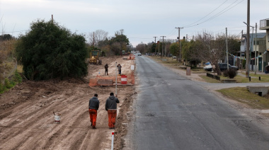 La Municipalidad de La Plata continúa con la obra de la avenida 38 en San Carlos