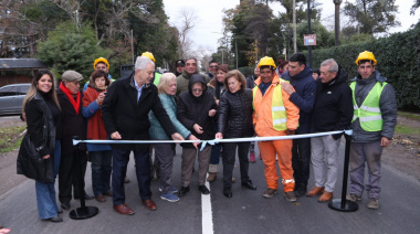 Alak inauguró una obra en Hernández que mejora la conexión entre tres importantes avenidas