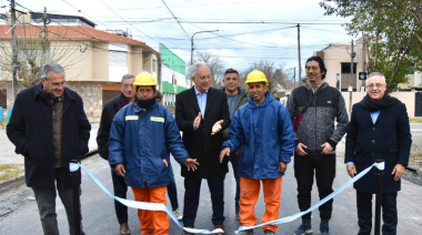 Inauguraron la obra de nuevo pavimento en 525 entre 7 y 8 de La Plata
