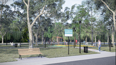 Comenzaron los trabajos para construir una plaza en El Peligro