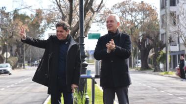 Alak y Kicillof presentaron la nueva diagonal 74, tras el ensanche y la pavimentación de ese acceso a La Plata