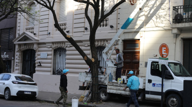 En La Plata continúa la intervención de frentes en casas particulares, edificios y comercios