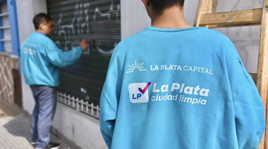 Trabajadores del Municipio pusieron en valor frentes de comercios, viviendas e instituciones de La Plata