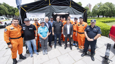 Alak y Kicillof recorrieron el Encuentro Provincial del Sistema de Emergencias