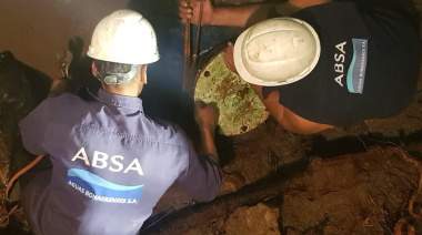 Punta Lara: realizan trabajos sobre la red de agua