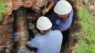 Punta Lara: trabajos sobre la red de agua