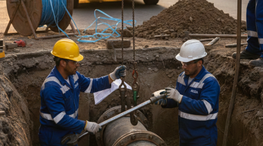 Por la reparación de una cañería hay baja presión en una zona de Villa Elvira