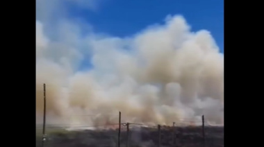 Se incendió una cantera de La Plata