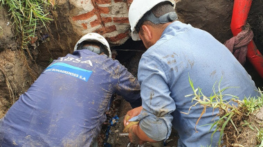 Avanza la obra de tendido de nuevas cañerías en City Bell