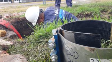 Realizan trabajos en cañerías ubicadas en calle 12 entre 489 y 493, en Villa Castells