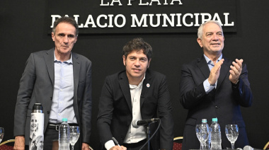 Alak y Kicillof anunciaron la finalización de la obra de rehabilitación del Acueducto Norte