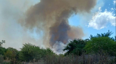 Arturo Seguí estuvo en alerta por un incendio que afectó 7 hectáreas