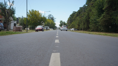 Alak recorrió la obra de pavimentación en 38 desde 143 hasta 149