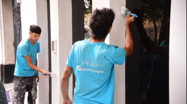 Siguen realizando intervenciones en el espacio público de La Plata