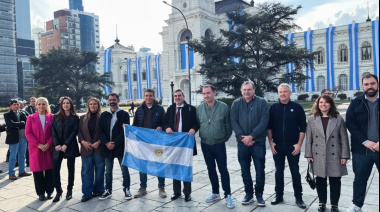 Francisco Adorni reapareció en una actividad de La Libertad Avanza en La Plata