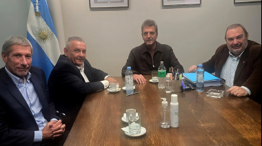 Reapareció Sergio Massa, en una reunión con representantes del Colegio de Martilleros