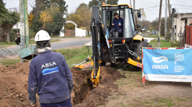 Avanza la obra para la optimización del servicio de agua potable en un amplio sector de Los Hornos