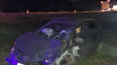 Dos conductores resultaron heridos en un choque sobre Ruta 2, a la altura de Lisandro Olmos