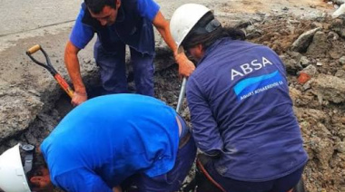 ABSA realiza este trabajos de en la Planta Depuradora de Líquidos Cloacales de Berisso