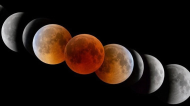 Este jueves a la noche se podrá ver en el cielo un eclipse lunar parcial