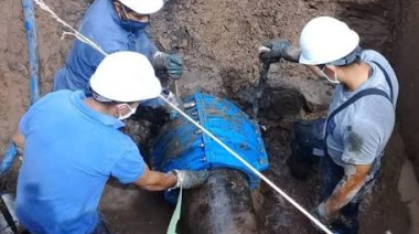 ABSA realiza tareas en un sector de Punta Lara y está afectado el servicio