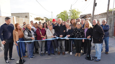 Alak inauguró la nueva pavimentación ejecutada por la Municipalidad en calle 65