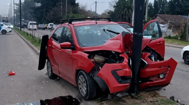 Un choque múltiple en la zona de San Carlos dejó a una conductora herida