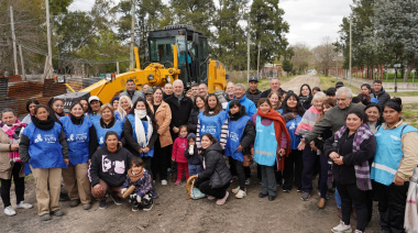 Inauguraron la obra del conducto pluvial del Ramal IX en Villa Elvira
