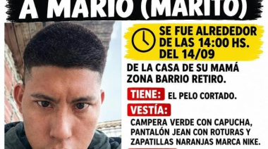 Piden ayuda para encontrar a Mario Hernán Sotelo, desaparecido hace una semana en La Plata