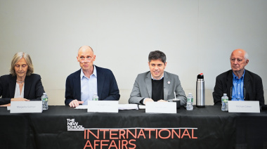 Kicillof participó de una charla en The New School en la ciudad de Nueva York