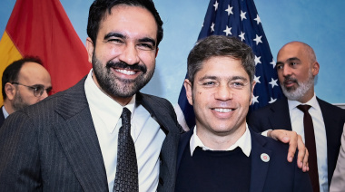 Kicillof cerró su visita a Estados Unidos con una charla en la Universidad de Columbia