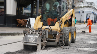 La Municipalidad de La Plata llevó adelante nuevos trabajos de pavimentación