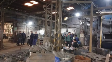 Luego de casi un año de inactividad, la empresa Acerías Berisso reabrió su planta