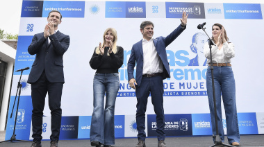 Kicillof y Mariel Fernández abrieron el Congreso de Mujeres “Unidas Triunfaremos”