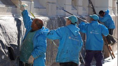La Municipalidad realizó trabajos de mantenimiento y puesta en valor del espacio público