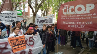 Médicos, residentes y becarios marcharon en La Plata contra la "precarización"